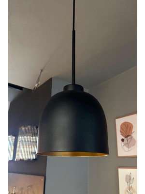 Allians Şık Siyah Ince Sarkıt Avize, Modern Salon ve Mutfak Aydınlatması