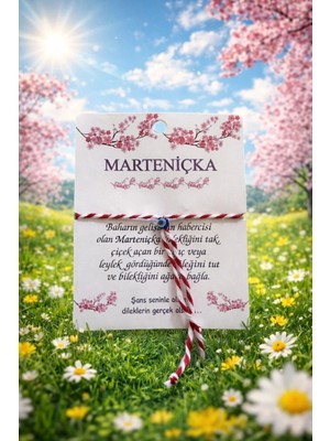 Yelpaze Dünyası Marteniçka Bileklik 30 cm Renkli Anı Kartı Türkiye Menşeli