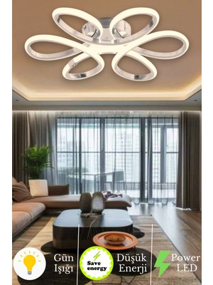 Allians Modern Gri Tavan Avizesi, Enerji Tasarruflu LED Işıklandırma