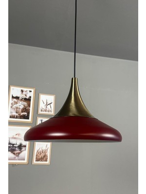 Allians Vişne Renk Eskitme Sarkıt Avize, Restoran, Mutfak ve Salon Için Şık Tasarım