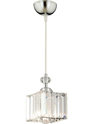 Allians Şık Kristal Sarkıt Avize, Modern Tasarım, Krom Detaylar