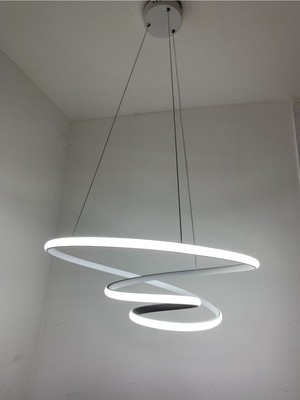 Allians Modern Sarkıt Halka LED Tavan Lambası, Dekoratif Aydınlatma