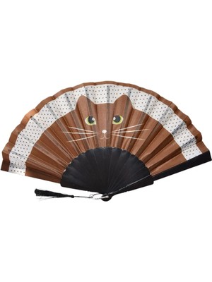 Yelpaze Dünyası Şık Tasarımlı Serinletici Yelpaze 42 cm Açık 23 cm Kapalı Renkli Anı Kartı