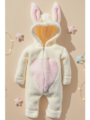 x Ipek Atlas Kız Erkek Bebek Çocuk Kışlık Peluş Tulum