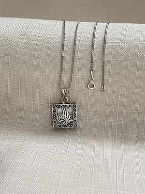 Osmanlı Tuğrası Spiga Zincir Cevşen 925 Ayar Gümüş Erkek Olye