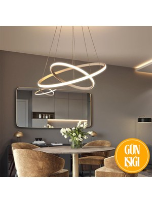 Allians Modern Ikili Sarkıt Avize, Gün Işığı Beyaz, Şık ve Zarif Tasarım