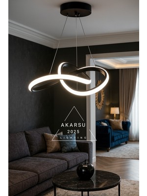 Allians Modern Siyah Kasa, Çok Fonksiyonlu Power LED Aydınlatmalı Ürün