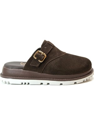 Beety Sb-2 Hakiki Deri Anatomik Sabo Önü Kapalı Günlük Kadın Terlik