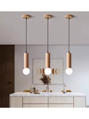 Allians Modern Ahşap Spor Avize, Şık ve Şık Aydınlatma