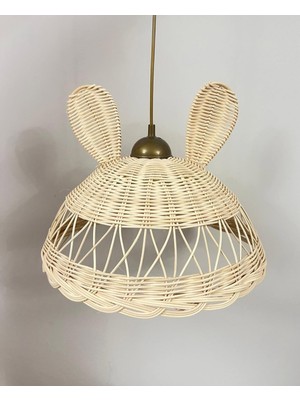 Allians Bambu Hasır Çocuk Odası Avizesi, Doğal ve Şık Mekan Aydınlatması