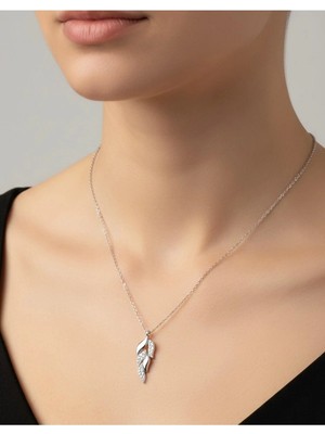 Defne Yaprağı Kolye 925 Ayar Gümüş