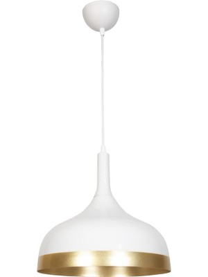 Allians Modern Beyaz Tekli Sarkıt Avize, Şık ve Zarif Iç Dekorasyon Aksesuarı