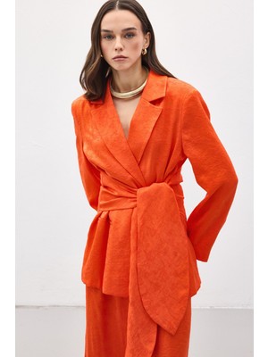 Sateen Freya Ceket - Oranj