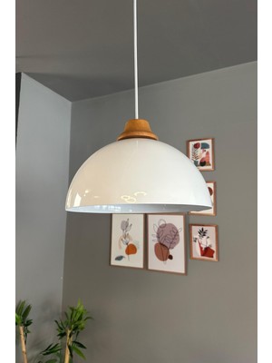 Allians Ahşap Sarkıt Avize, Salon, Mutfak ve Cafe Dekorasyon Lambası