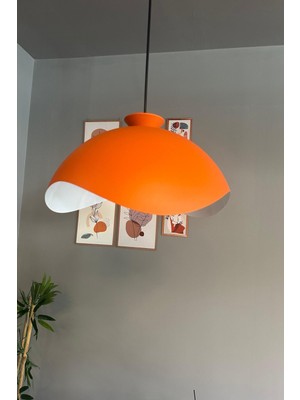 Allians Turuncu Sarkıt Avize, Restoran ve Salon Için Şık Aydınlatma