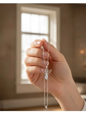 Melek Kolye 925 Ayar Gümüş