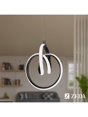 Allians Şık 3 Renk LED Avize, Modern ve Minimal Tasarım, Parlak Aydınlatma