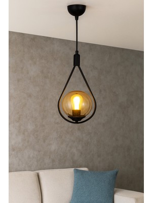 Allians Modern Damla Sarkıt Avize, Şık ve Şeffaf Cam Detaylarıyla Aydınlatma Sağlar