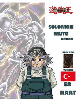 Çakmak Oyun Dükkanı Türkçe Büyük Baba Solomon Muto Destesi 58 Yugioh Kartı Yu-Gi-Oh!