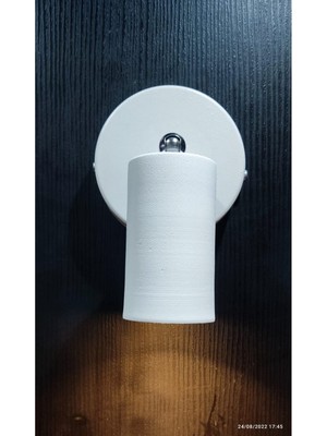 Allians Beyaz Kasa Gümüş Mafsal LED Aplik Hareketli Spot Günışığı