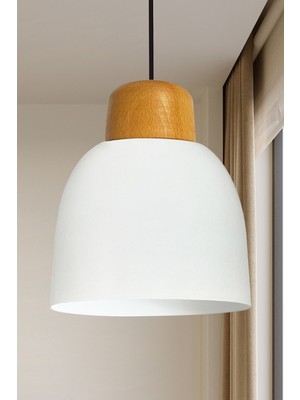 Allians Modern Geniş Ahşap Sarkıt Avize, Salon ve Mutfak Için Aydınlatma