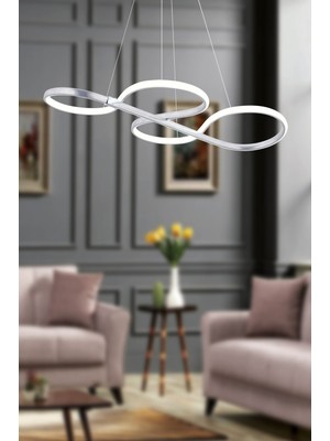 Allians Eritme Sarkıt LED Avize, Beyaz Işık, Modern Salon ve Mutfak Aydınlatması