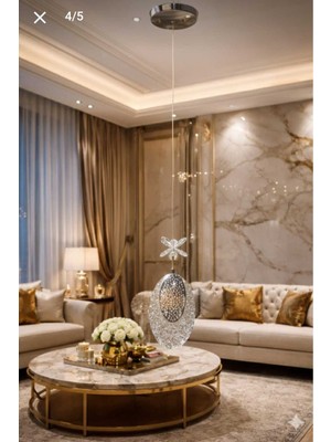 Allians Modern 3 Renk LED Hilal Desenli Antre/hol Avizesi