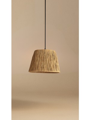 Allians El Yapımı Kağıt Rafya Avize, Bohem ve Rustik Tarz, Salon, Yatak Odası, Balkon Için