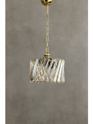 Allians Şık Küre Çapraz Kristal Taşlı Avize, Modern ve Parlak Tasarım