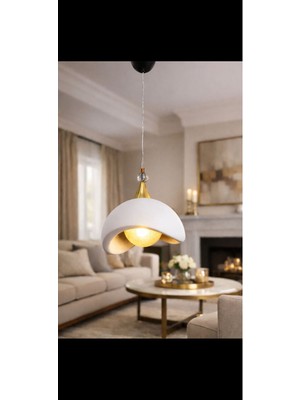 Allians Modern Beton Görünümlü Nordic Tarz LED Sarkıt Avize, 3 Renk Seçeneğiyle Şıklık Sağlar