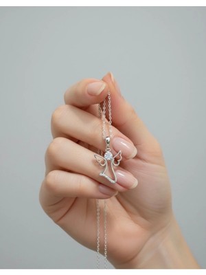 Işıltı Meleği Kolye 925 Ayar Gümüş