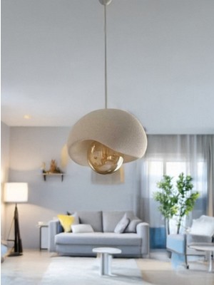 Allians Dokulu Beton Sarkıt Avize, Modern ve Şık Iskandinav Tarzı Işıklandırma