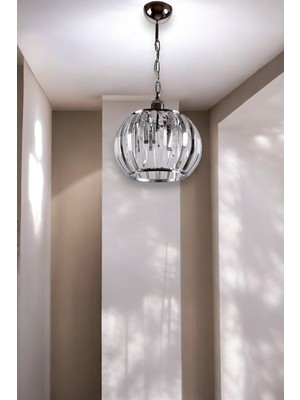 Allians Şık ve Modern 2'li Kristal Avize Seti, Zarafeti Evinize Taşıyor