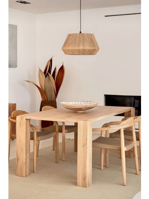 Allians El Yapımı Hasır Jüt Sarkıt Avize, Bohem ve Iskandinav Tarzı Dekorasyon