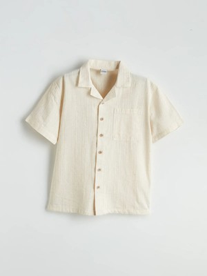 Lc Waikiki Yeni Sezon Keten Karışımlı Erkek Çocuk Gömlek