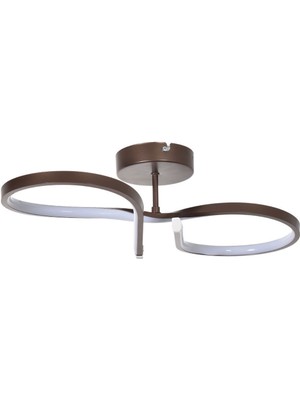 Allians Modern Kahverengi ve Beyaz Ledli Çok Amaçlı Aydınlatma Parçaları