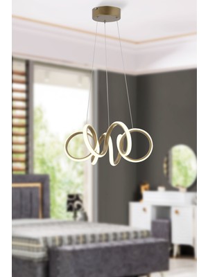 Allians Eskitme Modern Sarkıt LED Avize, Salon, Mutfak, Oda, Hol Için Beyaz Aydınlatma