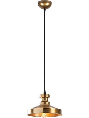 Allians Vintage Tekli Sarkıt Avize, Dekoratif Metal Başlık, Eskitme Tasarım