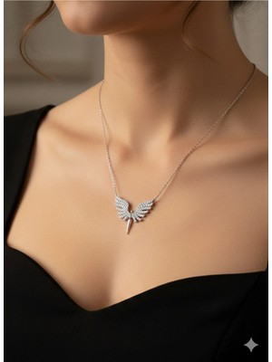 Mikail Meleği Figürlü Kolye 925 Ayar Gümüş