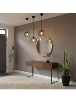 Allians 3'lü Prizma Sarkıt Avize Seti, Şık ve Modern Dekorasyon Parçası