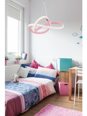 Allians Modern Pembe Sarkıt LED Avize, Beyaz Işık, Salon ve Mutfak Için Şık Aydınlatma