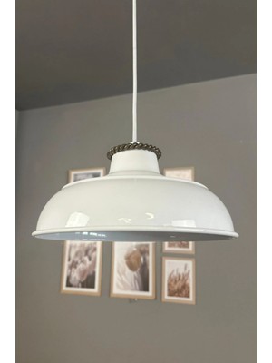 Allians Veluna Beyaz Tekli Sezar Sarkıt Avize, Ofis ve Salon Için Şık Tasarım