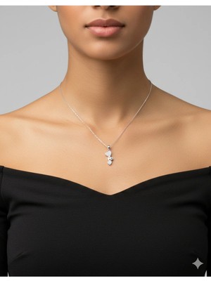 Süzme Kalp Kolye 925 Ayar Gümüş