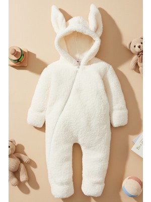 x Ipek Atlas Kız Erkek Bebek Çocuk Kışlık Peluş Tulum