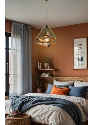 Allians Modern Siyah Sarkıt Avize, Yatak Odası, Salon, Mutfak ve Koridor Için Şık Lamba