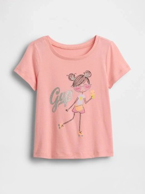 Gap V-Frch Bf Logo Tee  Çocuk T-Shirt 871480002