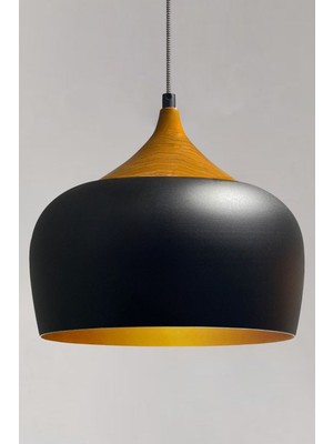 Allians Siyah Çember Sarkıt Avize, Modern ve Şık Tasarım, Ofis ve Cafe Aydınlatması