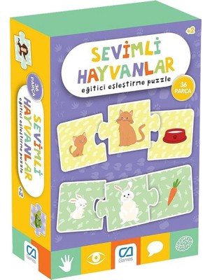 Epilons Mey Ithalat® Sevimli Hayvanlar Eğitici Eşleştirme Puzzle 36 Parça