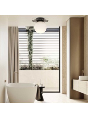 Allians Şık Siyah Modern Plafonyer - Genç, Mutfak ve Yatak Odası Aydınlatması