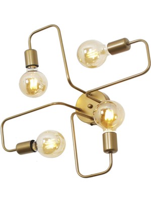 Allians Modern Dörtlü Avize, Akrep Salon, Mutfak ve Yatak Odası Için Şık Tasarım